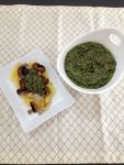 Vegan and Gluten-Free Roasted Veg and Spaghetti Squash with Olive Pesto