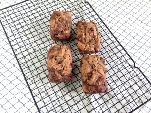The Perfect Little Gifts! Vegan and Gluten-Free Double Chocolate Mocha Zucchini Mini-Loaves