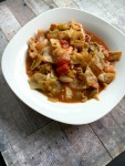 Low Calorie Clean Eating Vegan and Gluten-Free Lentil Cabbage Tomato Soup