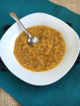 This Soup is Perfect For Fall - Especially the Orange Color!! Vegan and Gluten-Free Butternut Lentil Soup