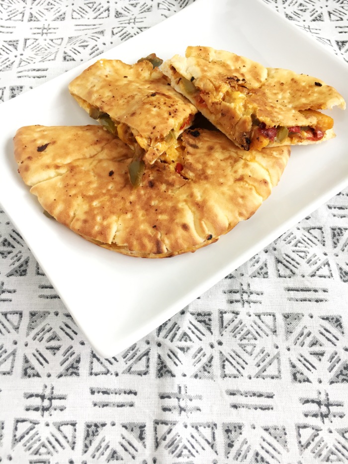 The Perfect Easy Lunch or Dinner - Vegan Pita Quesadillas